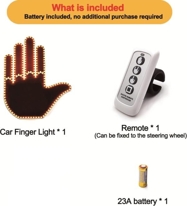 Car Gesture Light with Remote - Image 2